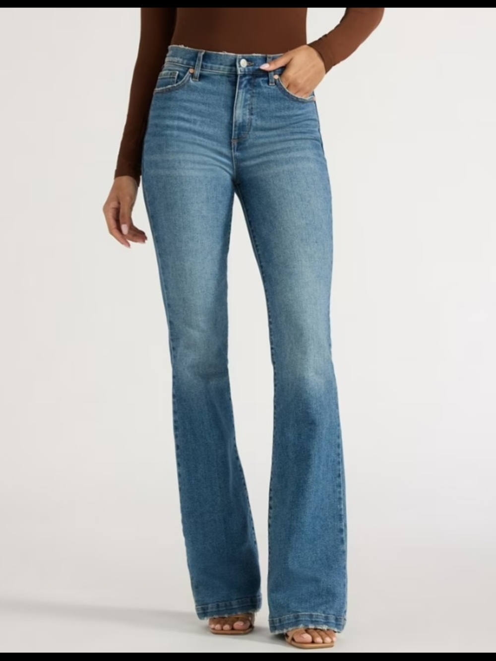 Sofia Jeans By SOFIA Vergara Classic High-Rise Flare Jeans - Blue Melisa Luxe 6